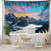 Lofaris Sunset Sky Mountain Cloud Scene Tapestry For Dorm
